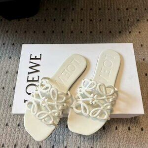 Loewe Elegant White Sandals for Women
